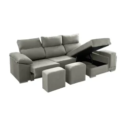 Sofá 2 plazas con Chaise Longue a la derecha Modelo Kenia
