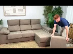 Sofá 2 Plazas con Chaise Longue a la izquierda Modelo Kenia