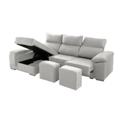 Sofá 2 Plazas con Chaise Longue a la izquierda Modelo Kenia
