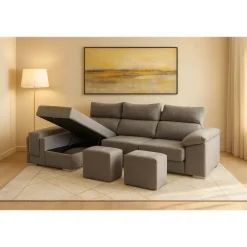 Sofá 2 Plazas con Chaise Longue a la izquierda Modelo Kenia