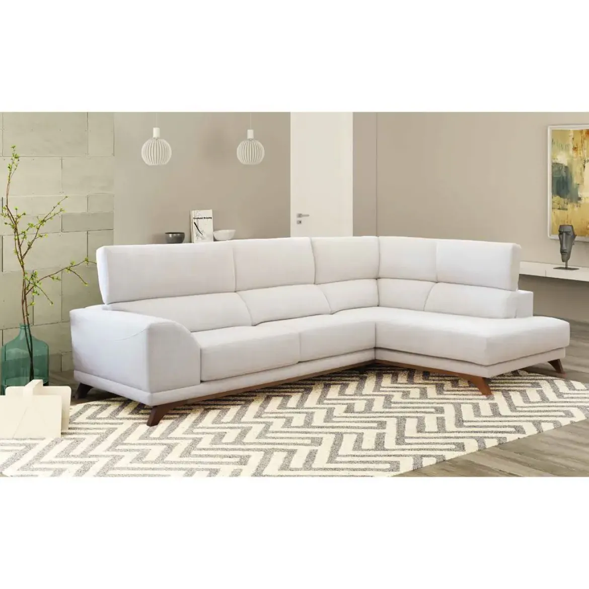 Sofá 3 plazas con Chaise Longue a la Derecha PALERMO