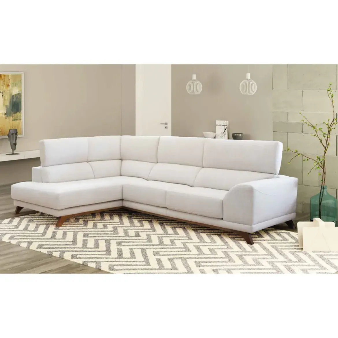 Sofá 3 plazas con Chaiselongue a la Izquierda PALERMO