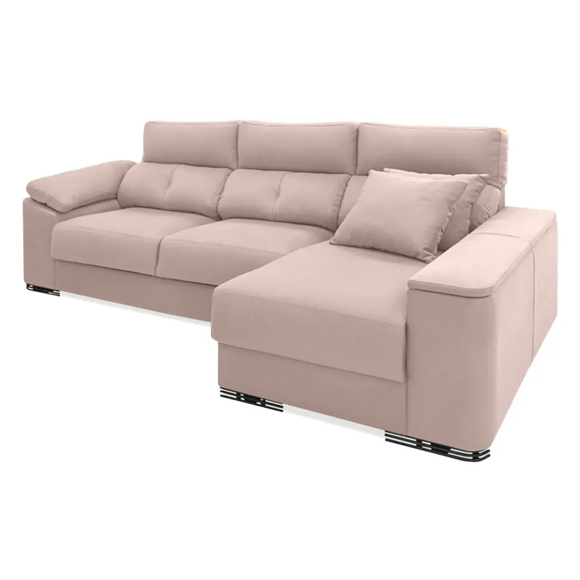 Sofá 3 plazas con Chaise Longue Derecha con Arcón MARIA