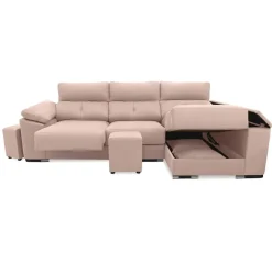 Sofá 3 plazas con Chaise Longue Derecha con Arcón MARIA