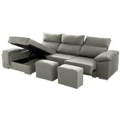 Sofá 3 Plazas Deslizante con Chaiselongue Izquierda Modelo Kenia
