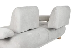 Sofá 3 Plazas Tapizado en Poliéster Gris Claro MB-226072