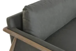 Sofá 2 Plazas Tapizado en Poliéster con Madera Decapé MB-225988