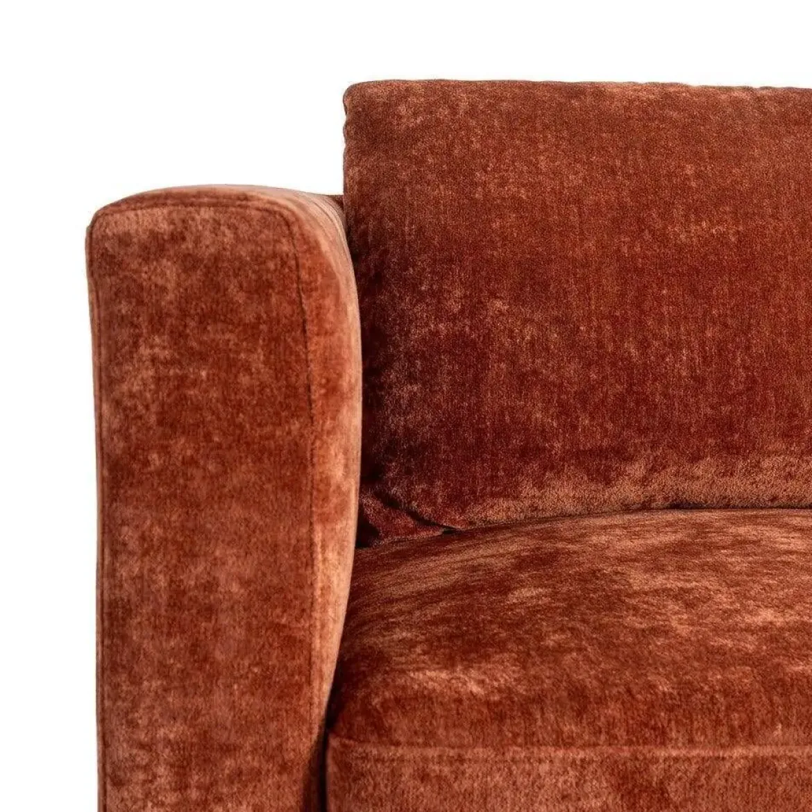 Sofá 2 Plazas Teja Tejido en Poliéster con Patas de Madera 165 cm 615450