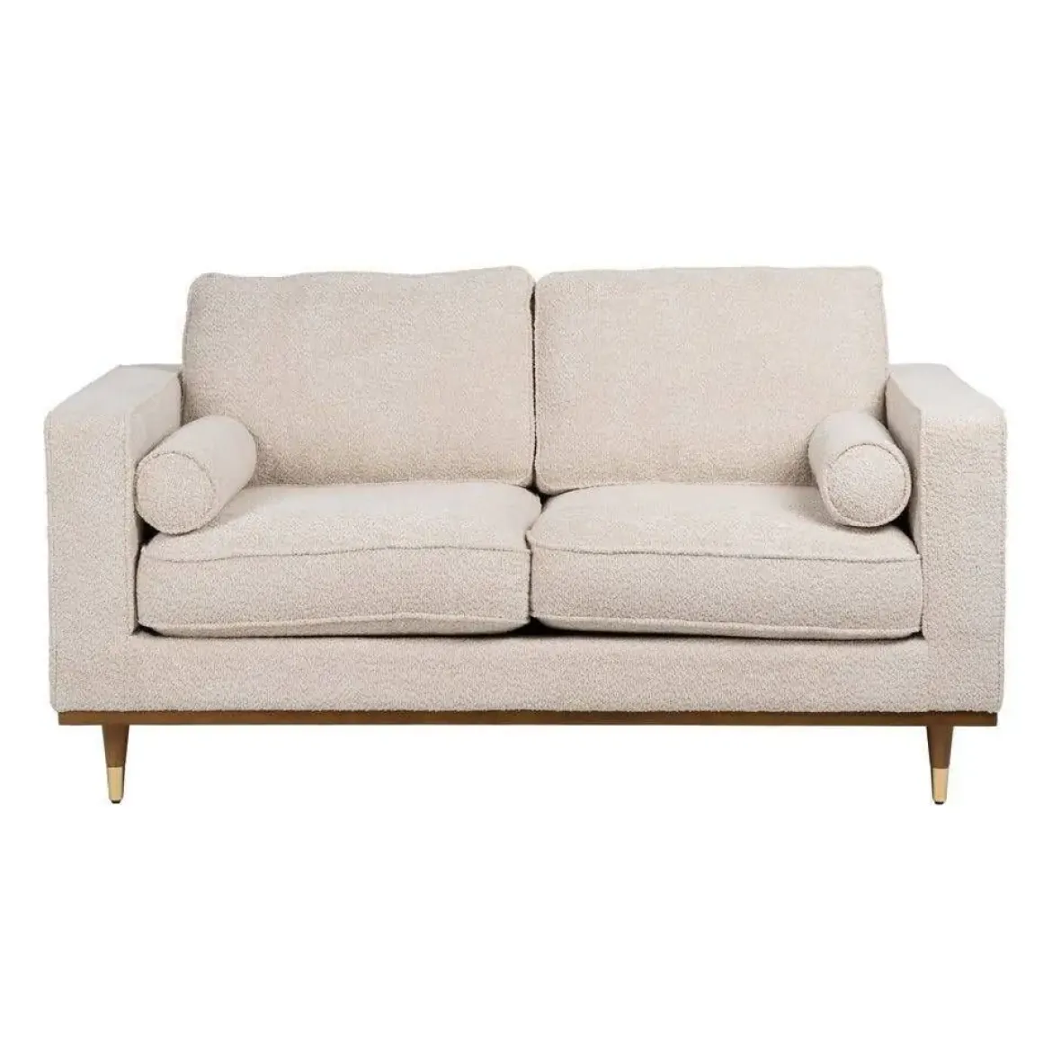 Sofá 2 Plazas Tejido 172 cm Color Beige 614710