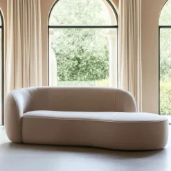Sofá 3 Plazas Tejido-Madera 229 cm Color Beige 614160