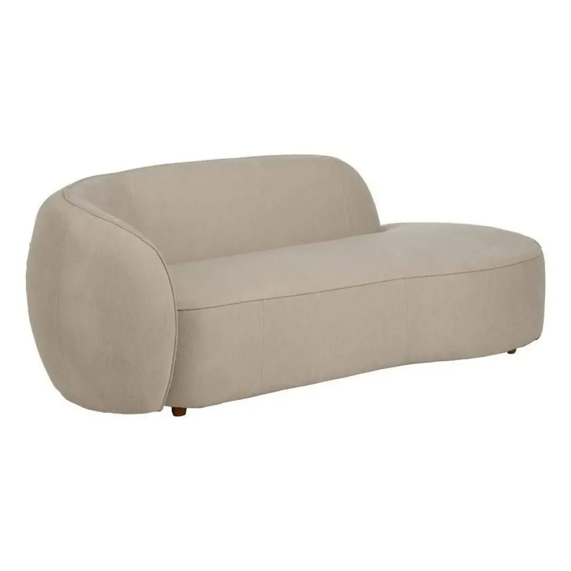 Sofá 3 Plazas Tejido-Madera 229 cm Color Beige 614160