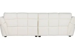 Sofá Tapizado en Bouclé Blanco con Estructura de Madera MB-211724