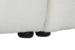 Sofá Tapizado en Bouclé Blanco con Estructura de Madera MB-211724