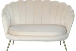 Sofá Tapizado en Poliéster Crema MB-220926