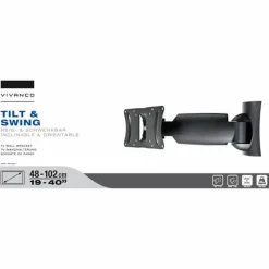 Soporte de Pared Articulado para TV de 19-40" Vivanco VVTVFM040IN20KGSING