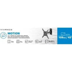 Soporte de TV Articulado 43" 25kg VIVANCO 37977 VVTVOR43INCH25KG SBS
