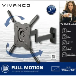 Soporte de TV Doble Brazo 55” Acero SBS VVTVFMOR55INCH35KG