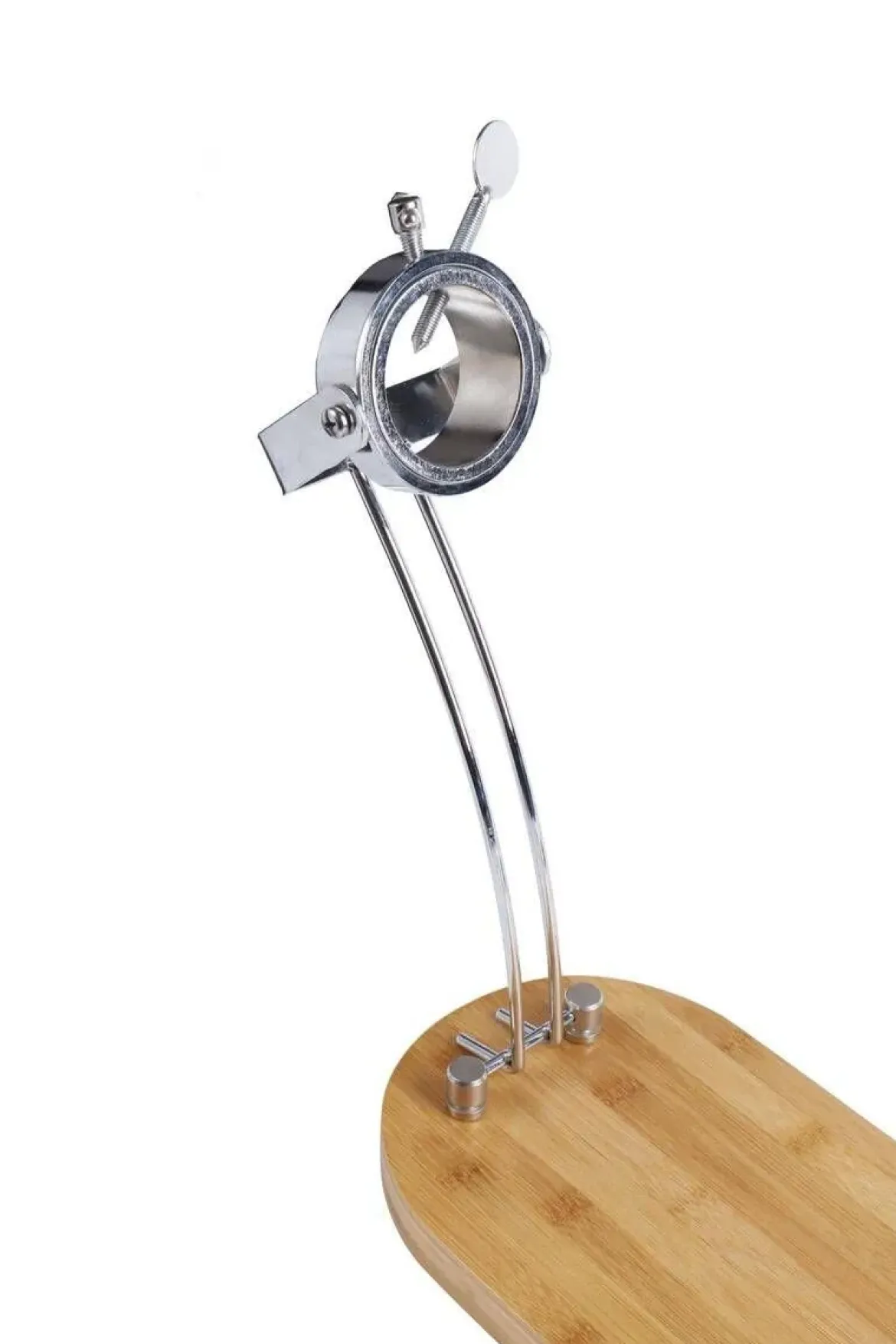 Soporte Jamonero en Madera de Bambú Plegable y Giratorio