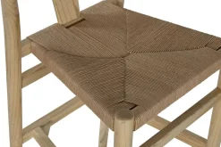 Taburete Alto Apilable en Madera de Olmo Natural MB-213109