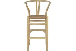 Taburete Alto Apilable en Madera de Olmo Natural MB-213109
