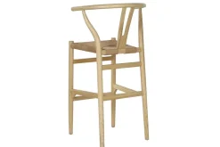 Taburete Alto Apilable en Madera de Olmo Natural MB-213109