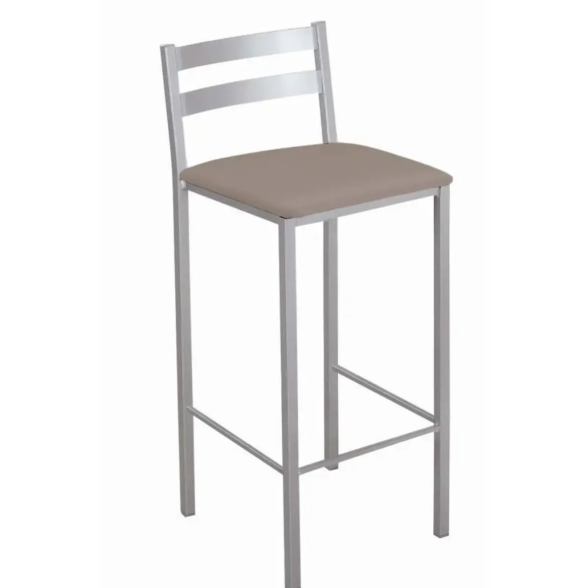 Taburete Alto con Reposapiés de Aluminio 797/AL