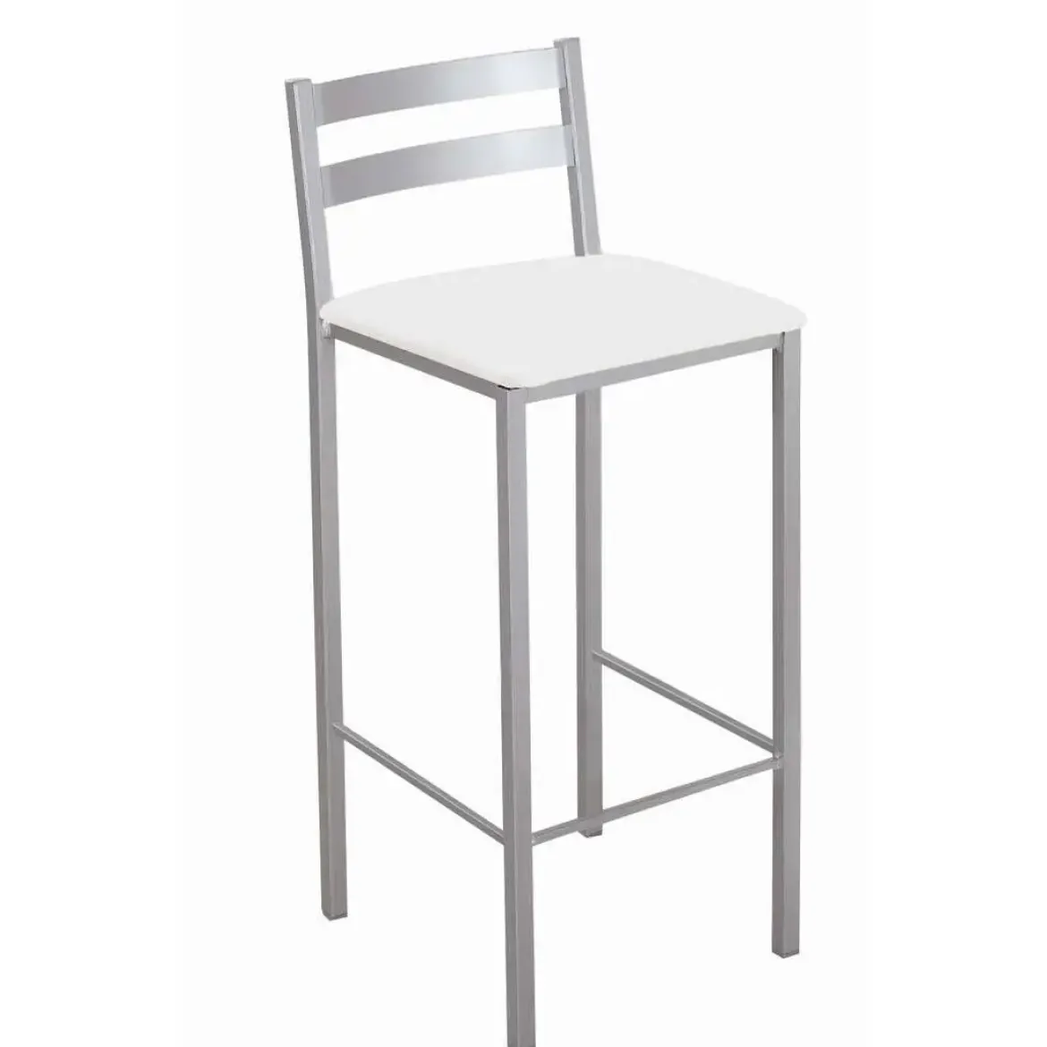 Taburete Alto con Reposapiés de Aluminio 797/AL