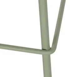 Taburete Alto con Respaldo de Polipropileno y Metal