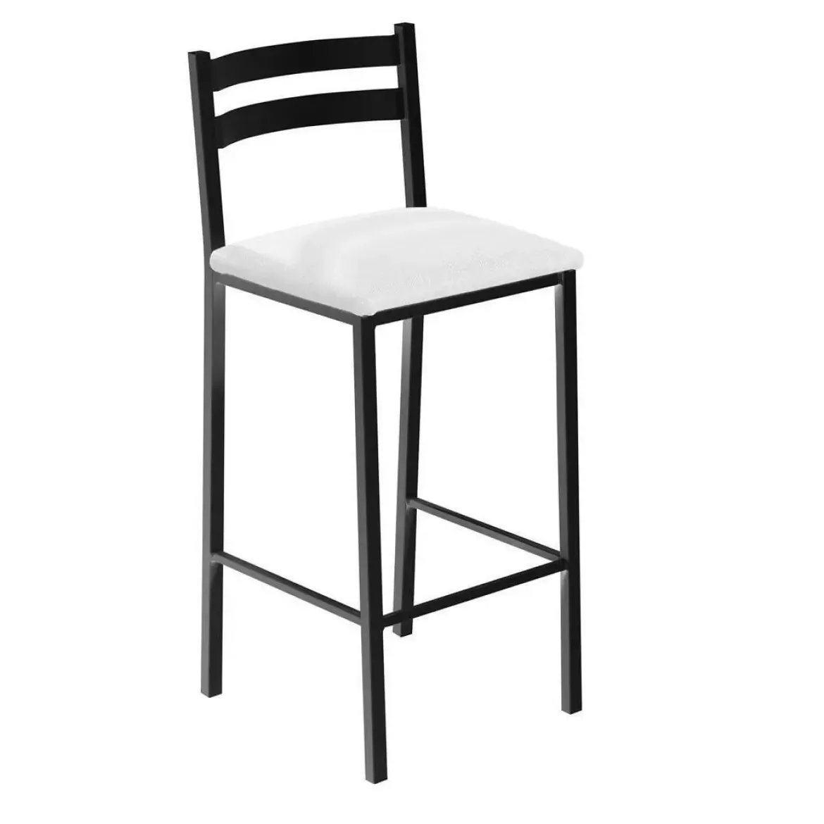 Taburete Alto de Conina Metálico 73 cm con Asiento Tapizado JACINTO