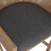 Taburete Alto de Ratán y Madera de Mindi GrisMB-228500