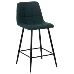 Taburete Alto Tapizado con Patas de Metal61101