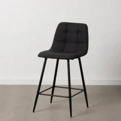 Taburete Alto Tapizado con Patas de Metal61101