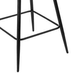 Taburete Alto Tapizado con Patas de Metal61101