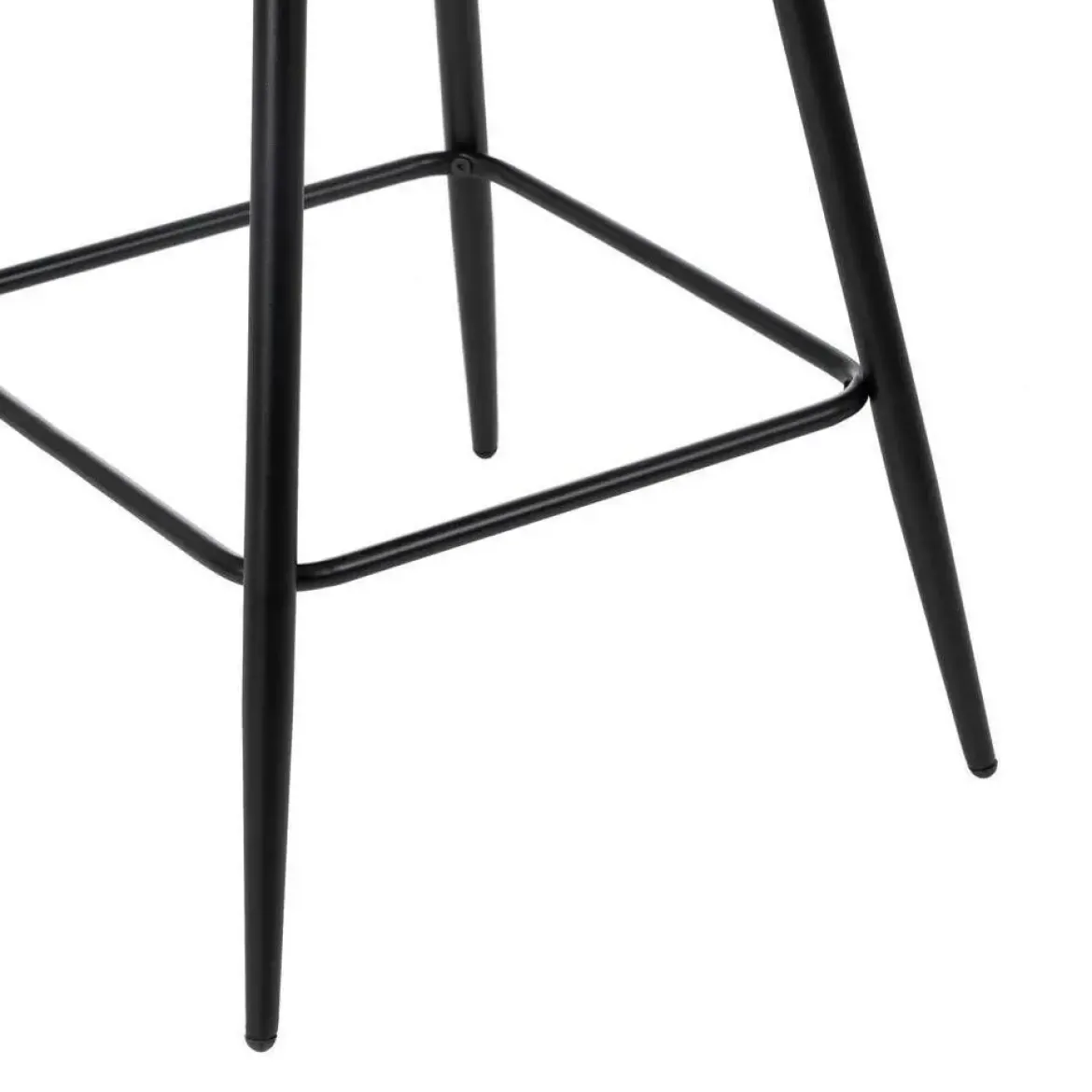 Taburete Alto Tapizado con Patas de Metal61101