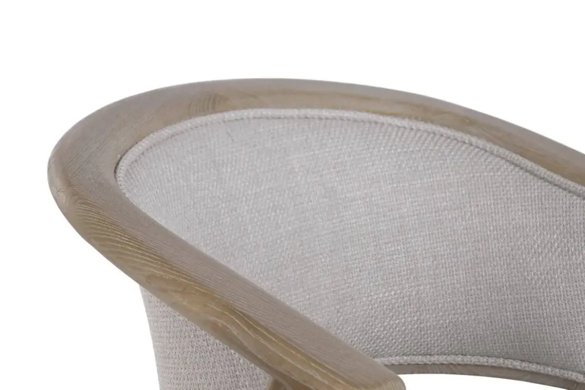 Taburete Alto Tapizado en Poliéster y Madera de Fresno MB-225985