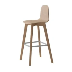 Taburete de 65 cm con Patas y Asiento de Madera de Haya DOLCE