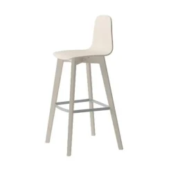 Taburete de 65 cm con Patas y Asiento de Madera de Haya DOLCE