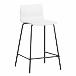 Taburete de Cocina Alto de Metal con Asiento Texturado LIRIO