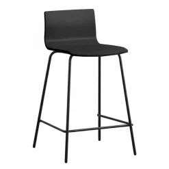 Taburete de Cocina Alto de Metal con Asiento Texturado LIRIO