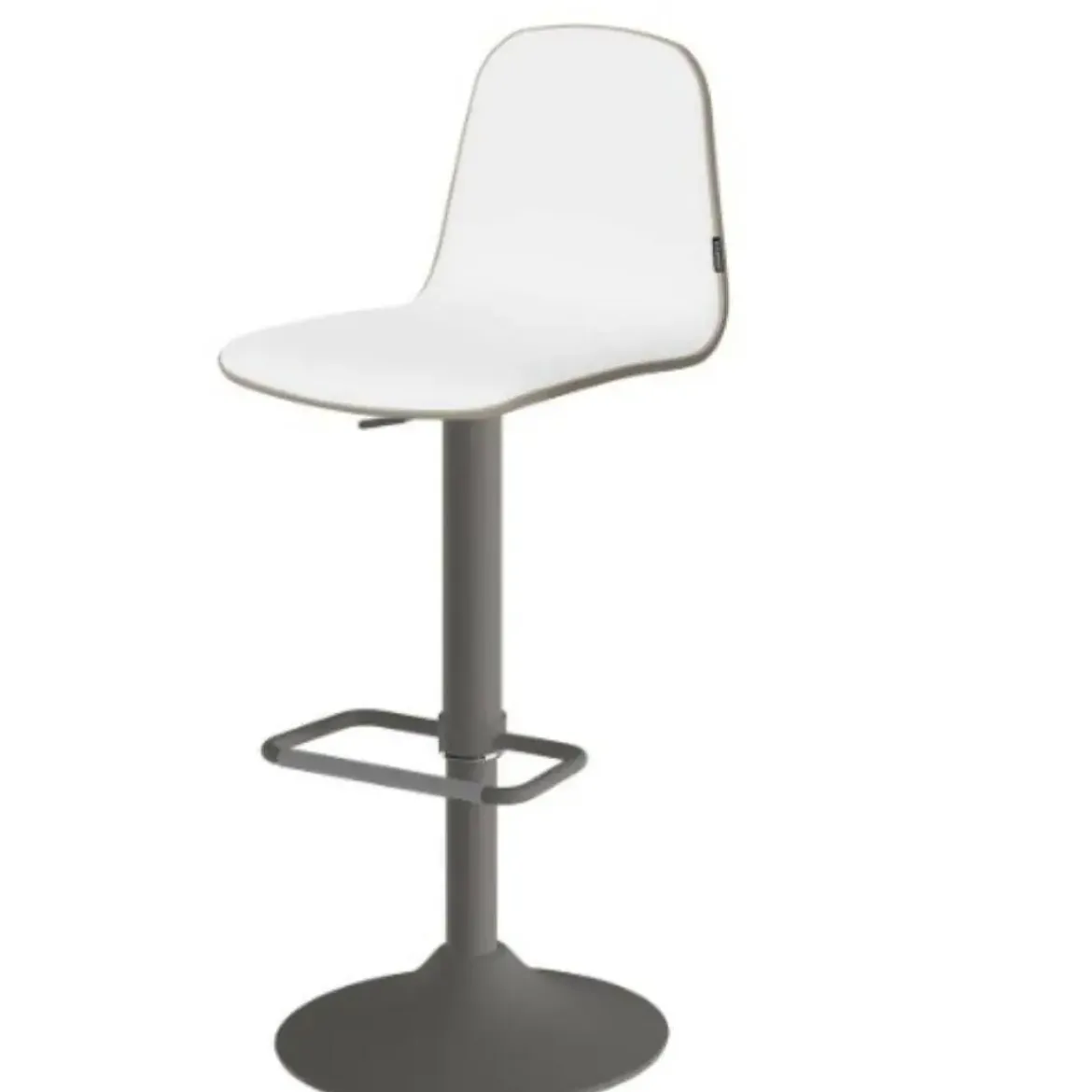 Taburete de Cocina con Asiento Tapizado y Base Acampanada LEMON