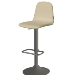 Taburete de Cocina con Asiento Tapizado y Base Acampanada LEMON