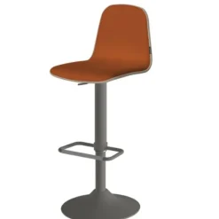 Taburete de Cocina con Asiento Tapizado y Base Acampanada LEMON