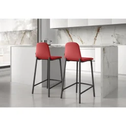 Taburete de Cocina con Asiento Tapizado MOLY