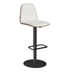 Taburete de Cocina con Asiento Tapizado y Base Redonda LEMON