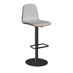 Taburete de Cocina con Asiento Tapizado y Base Redonda LEMON