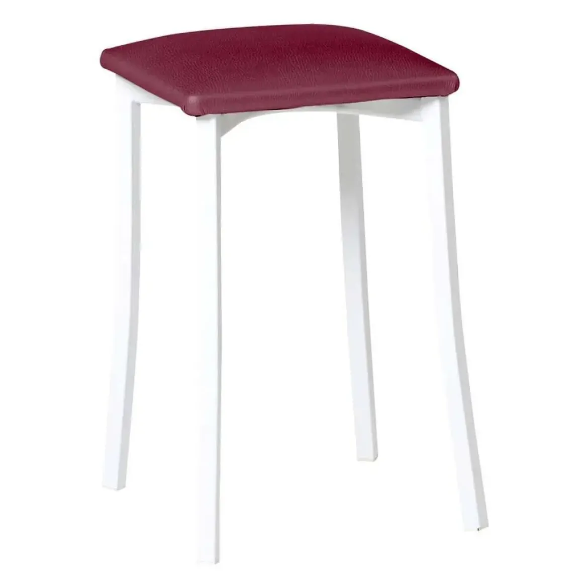 Taburete de Cocina con Estructura de Aluminio y Asiento Tapizado 823/BL