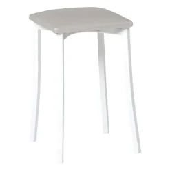 Taburete de Cocina con Estructura de Aluminio y Asiento Tapizado 823/BL