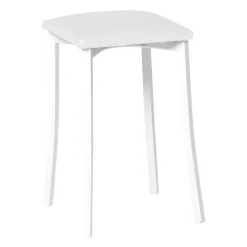 Taburete de Cocina con Estructura de Aluminio y Asiento Tapizado 823/BL