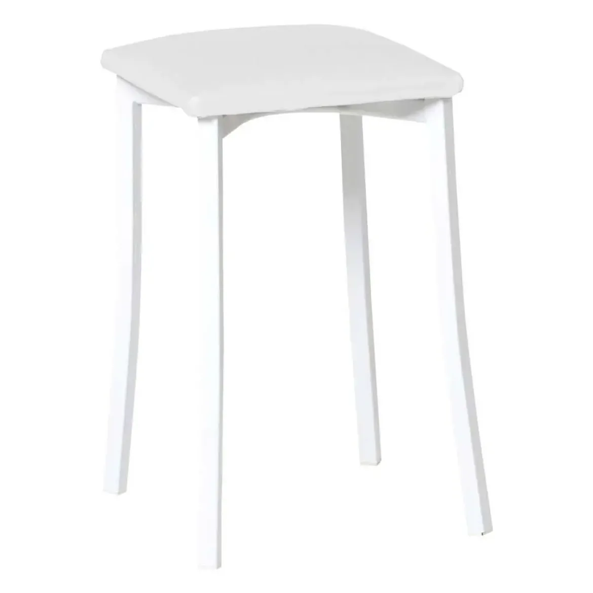 Taburete de Cocina con Estructura de Aluminio y Asiento Tapizado 823/BL
