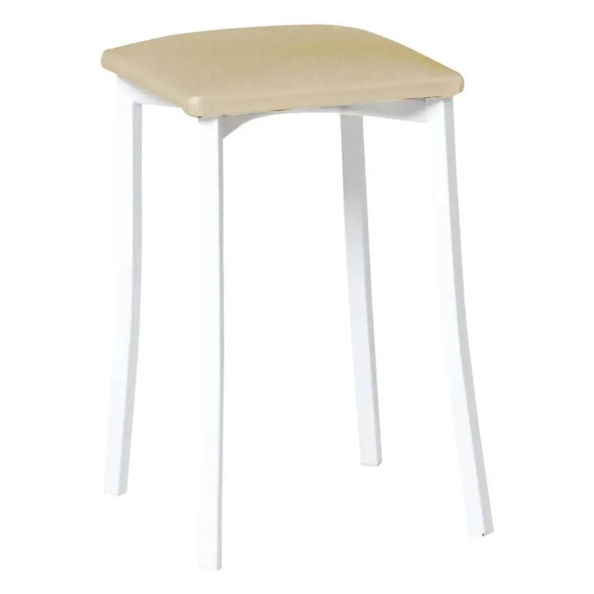 Taburete de Cocina con Estructura de Aluminio y Asiento Tapizado 823/BL
